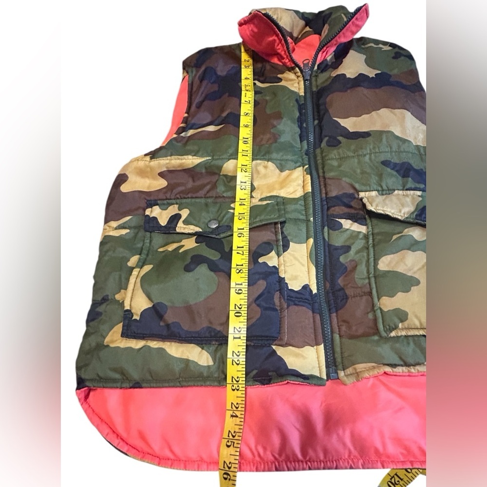 Vintage Winchester Reversible Camo Blaze Orange Vest Mens M Hunting - Picture 6 of 14